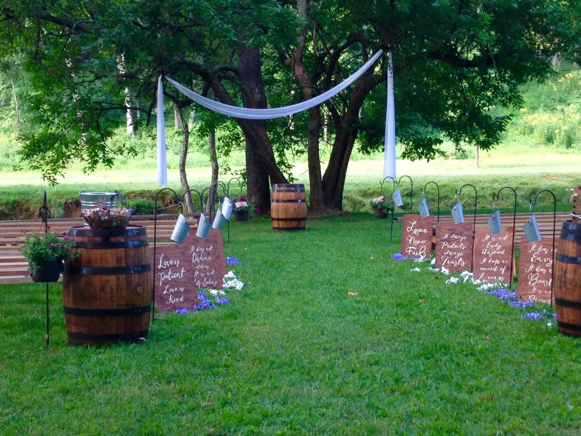 outdoor wedding, chairs